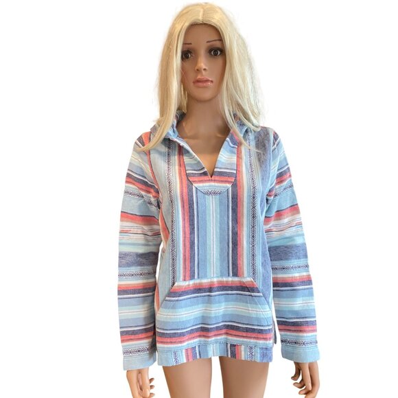NWT Faherty Baja Sierra Paradise Hooded Pullover Top Tunic W's S $158 Organic - Picture 3 of 17